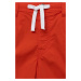 Dětské bavlněné šortky United Colors of Benetton červená barva, nastavitelný pas