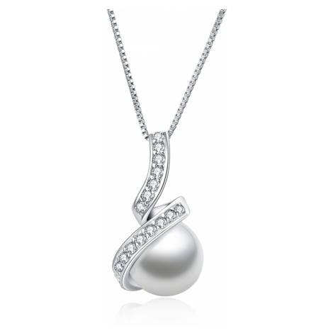 OLIVIE Stříbrný náhrdelník SLADKOVODNÍ PERLA 5355