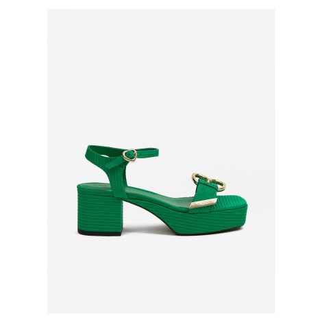 Zelené dámské sandály Love Moschino