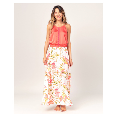 šaty Rip Curl ISLAND LONG DRESS Coral