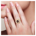 Masivní zlatý prsten třpytivá květina Listese