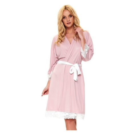 Elegantní dámský župan Mariana růžový dn-nightwear