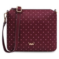 Vuch Dámská crossbody kabelka Coalie Dotty Wine vínová Bordó