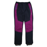 Dívčí softshellové kalhoty, zateplené - Wolf B2295, tmavě modrá/ fialovorůžová Barva: Modrá tmav