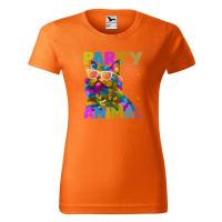 DOBRÝ TRIKO Dámské tričko s potiskem Party animal Barva: Oranžová