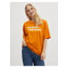 Oranžové dámské oversize tričko Noisy May Ida - Dámské