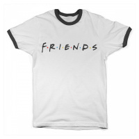 Friends tričko, Logo Ringer Tee White, pánské