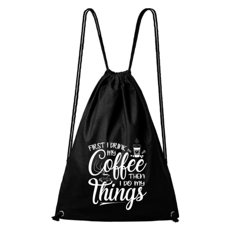 DOBRÝ TRIKO Bavlněný batoh Coffee Barva: Černá