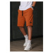 Madmext Men's Brown Basic Shorts 5446