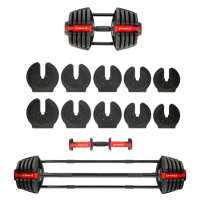 Jednoruční / obouruční variabilní činka HMS SGR40 PRO SET 2v1 40 kg