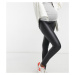 New Look Maternity faux leather legging in black
