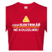 Pánské tričko Jsem elektrikář, né kouzelník! - ideální dárek k narozeninám