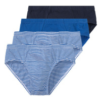 lupilu® Chlapecké slipy s BIO bavlnou, 4 kusy (navy modrá / modrá / bílá)