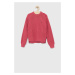 Dětský bavlněný svetr Tommy Hilfiger růžová barva, hřejivý