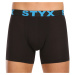 10PACK pánské boxerky Styx long sportovní guma černé (10U9601)