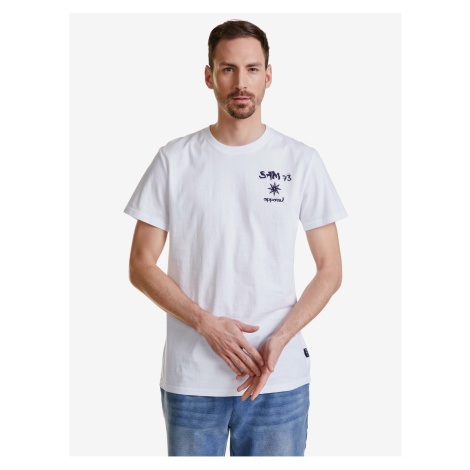 Bílé pánské tričko SAM 73 Terence