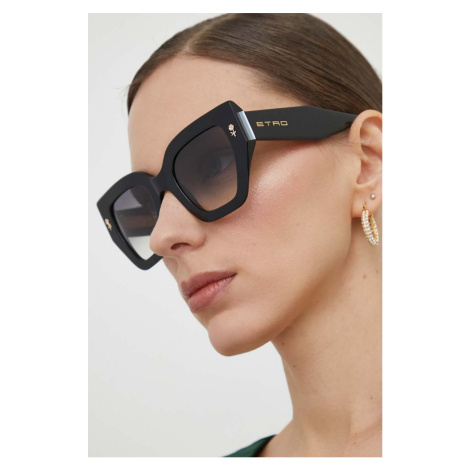 Sluneční brýle Etro dámské, černá barva, ETRO 0010/S