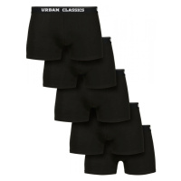 Organic Boxer Shorts 5-Pack - blk+blk+blk+blk+blk