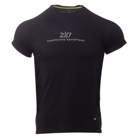 Pánské merino tričko s krátkým rukávem 2117UTTRA černá 2117 of Sweden