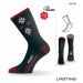 Ponožky vysoké Lasting SCK 85% Merino - zimní treking / lyže - červenočerné