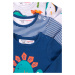 Tričko kojenecké 3pack, Minoti, Jurassic 10, modrá - | 9-12m