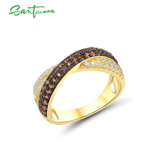 Elegantní pozlacený prsten s překřížením FanTurra