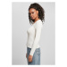 Ladies Wide Neckline Sweater - whitesand