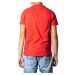 Tommy Hilfiger TOMMY HILFIGER pánské červené tričko ORGANIC COTTON SLIM FIT T-SHIRT
