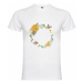 Pánské tričko Premium Květinový rámeček s motýly