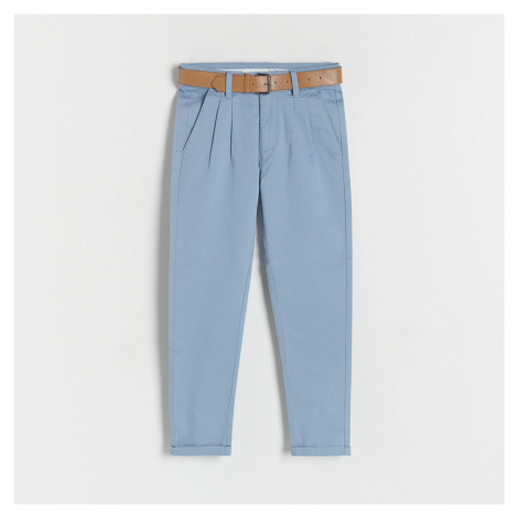 Reserved - Boys` trousers & belt - Modrá
