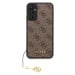 Guess 4G Charm Zadní Kryt pro Samsung Galaxy A34 5G Brown