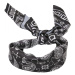 Big Pattern Bandana - black bandana aop