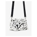 Černo-bílá dámská květovaná kabelka Desigual Onyx Venecia 2.0