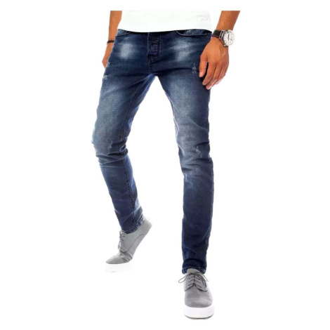 D Street Pánské džínové kalhoty Hane tmavě modrá Modrá