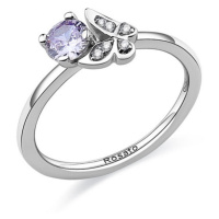 Rosato Slušivý stříbrný prsten s motýlkem Gaia RZGA40 58 mm