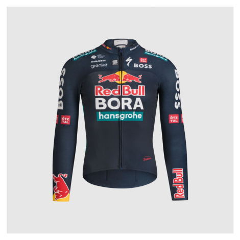 SPORTFUL Cyklistický dres s dlouhým rukávem letní - RED BULL BORA - HANSGROHE THERMAL - modrá