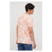Bavlněné polo tričko Jack & Jones růžová barva