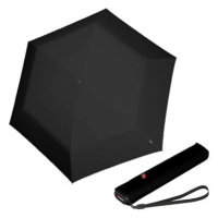 Knirps KNIRPS US.050 BLACK - lehký dámský skládací plochý deštník