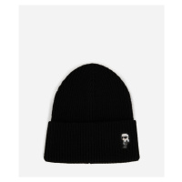 Čepice karl lagerfeld k/ikonik 2.0 beanie black