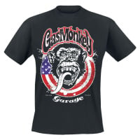 Gas Monkey Garage USA Flag Tričko černá