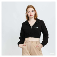 Sixth June Zip Up Crop Sweatshirt Black