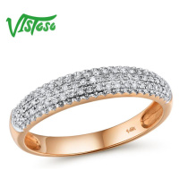 Klasický snubní prsten ze zlata zdobený diamanty Listese