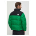 Péřová bunda The North Face 1996 RETRO NUPTSE JACKET pánská, zelená barva, zimní, NF0A3C8DPO81