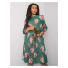 Dámské plus size šaty s květinovými vzory 507267 - FPrice