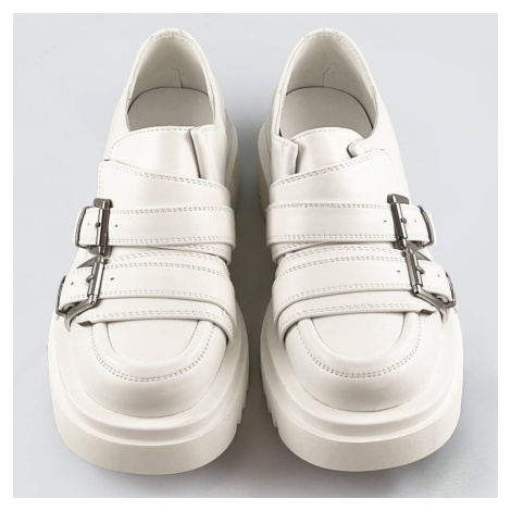 Mokasíny v barvě ecru s vyšší podrážkou (S860) Gogo Shoes