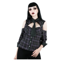 košile dámská KILLSTAR - Kalista Teachers Pet - TARTAN