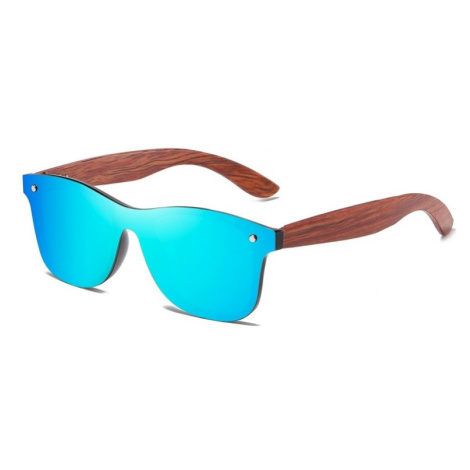 Luxusní dřevěné sluneční brýle - modré Světlemodrá