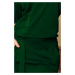 Dámské šaty v lahvově zelené barvě s krátkými rukávy model 7606649