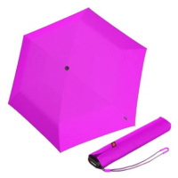 Knirps KNIRPS US.050 NEON PINK - lehký dámský skládací plochý deštník