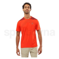 Salomon OUTLINE SS TEE M LC1715200 - fiery red/cabernet